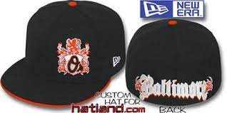 Orioles Old English Southpaw Black Orange Fitted Hat By New Era On Hatland Com Fitted Hats New Era Fitted New Era
