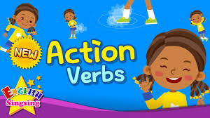 Transform kids into a bunch of magnetic verb geniuses with practice exercises like identifying action verbs, completing sentences with appropriate action verbs, circling pictures that describe action verbs, and coloring action verbs. Kids Vocabulary New Action Verbs Action Words Learn English For Kids Youtube