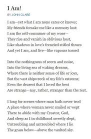 Image Result For I Am John Clare Poetry Society Quotations Poems