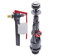 Wirquin 10723887 Caccia d'acqua wc completo meccanismo wc doppio caccia  Aquacontrol & rubinetto galleggiante con alimentazione laterale Jollyfill,  ...