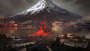 Maybe you would like to learn more about one of these? Mount Juji Apocalyptic Painting Artwork Japan Snow People Fantasy Hd Wallpaper Wallpaperbetter