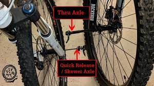 Shorter one (157mm) for front wheel, longer one (210mm) for rear wheel. What Is The Difference Between A Quick Release And Thru Axle Diy Mountain Bike