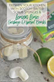 How to clean garbage disposal with lemon. Freshen Your Kitchen With Scotch Brite Scrub Sponges Lemon Lime Garbage Disposal Bombs