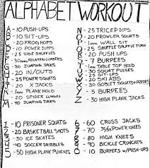 Dan cockerell workout of the day alphabet workout capture. Alphabet Workout