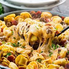 One Pot Meaty Tortellini Spicy Southern Kitchen Recipe Pasta Dishes One Pot Meals Easy Pasta Dishes