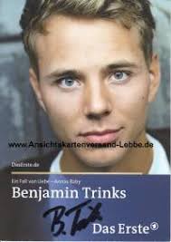 Autogramm Benjamin Trinks * 15.10.1990 Berlin (ARD: Ein Fall
