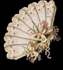 Crema Y Dorado Antique Fans Vintage Fans Hand Fan
