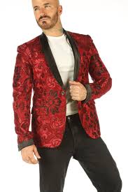 Les vestes pour homme sont des pièces maîtresses qui confèrent élégance et modernité. Blazer Vintage Homme En Rouge