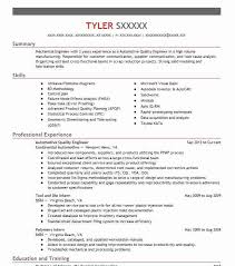 Automotive Quality Engineer Resume Example Livecareer