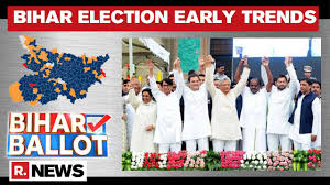 Bihar Election Results 2020 Early Trends Show Mgb In The Lead Youtube