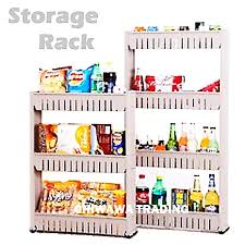 4.9 out of 5 stars. 3 Or 4 Tier Layer Plastic Storage Rack Kitchen Living Shelf Bathroom Toilet Organizer With Wheel Rak Shopee Malaysia