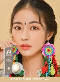 DAILY Rich Ann Mellow Brown (6pcs) 1Day G.DIA 13.4mm korean circle lenses  online shop LENSPOP