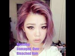 Did you try to bleach/tone your hair at home and end up with a yellow mess instead? How To Revive Damaged Over Processed Over Bleached Hair Youtube