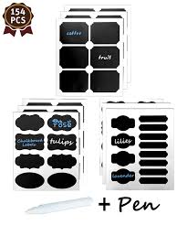 Each card measures 4.25 by 2.25 inches with rounded corners. Check Out The Cheapest Wellehomi Chalkboard Labels 154pcs Chalkboard Labels Kit 18 Sheet Different Trendy Designs Of Chalkboard Labels Perfect For Jars Beer Wine And White Chalk Marker Fantastic For Diy Black