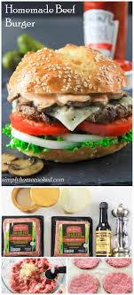 Homemade Grass Fed Angus Beef Patties With Sauteed Mushrooms And Brioche Buns Doesn T Get An Homemade Beef Burgers Homemade Burger Recipe Burger Recipes Beef
