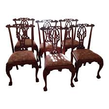 Chippendale Style Mahogany Dining Chairs Set Of 6 Dining Chairs Dining Chair Set Chippendale Chairs