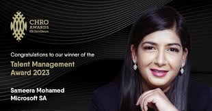 This week I had the honour of receiving the 2023 CHRO award for “Talent  Management”.