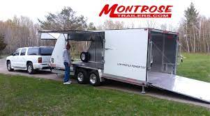 Montrose Trailers Low Profile Power Tilt Enclosed Trailer Enclosed Trailers Low Profile Montrose
