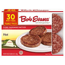 Most people would consider two a serving. Bob Evans Hot Sausage Patties 40 Oz Bob Evans Farms