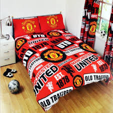 New Manchester United Double Football Duvet Quilt Cover Set Kids Bedroom Man Utd 5015860193941 Ebay Manchester United Double Duvet Covers Red Duvet Cover