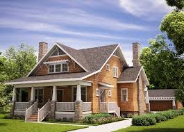 The Arts And Crafts Bungalow Without Garage Ii Bungalow House Plans Craftsman House Plans Craftsman Bungalows