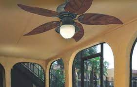 The larger paddle fan blades are able to push ample amounts of air while providing additional aesthetics to your space. Best Tropical Tommy Bahama Style Bamboo Palm Leaf Ceiling Fans Delmarfans Com