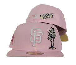 Pink San Francisco Giants Soft Yellow Bottom State Map Side Patch New Era 59fifty Fitted In 2021 New Era 59fifty New Era Sf Logo