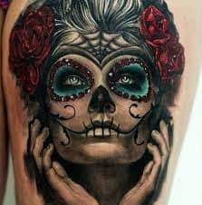 I said the other day that i had never really done a day of the dead skull, then within a week i do 3, kinda weird. What Does Day Of The Dead Tattoo Mean Represent Symbolism