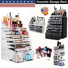 lady acrylic makeup tool storage case