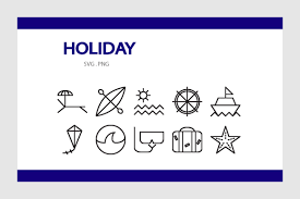 Download Holiday Icon Pack Graphic By Rheinata Creative Creative Fabrica PSD Mockup Templates