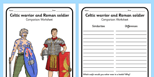 Check spelling or type a new query. Celtic Warrior And Roman Soldier Comparison Worksheet