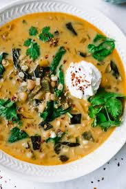 Vegetarian Roasted Poblano White Chili Recipe Vegetarian Chili Recipe Vegetarian Roast Veggie Chili Recipes