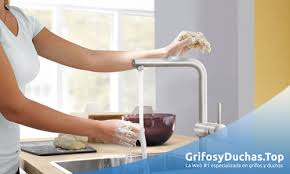 Grifo monomando llave de la cocina con tirar abajo; Los Mejores Grifos De Cocina Grohe Top 5 Comparativa 2020
