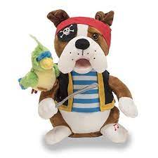 Cuddle Barn Animated Singing Plush Toy Bulldog Bops Pirate Pete 12 Bulldog Bops And Sings To Yo Ho Ho An Toy Bulldog Animated Plush Plush Stuffed Animals