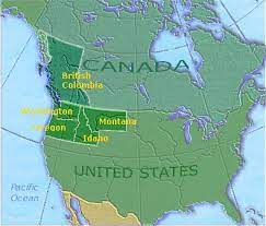 Pacific Northwest Map Outline Pacific Northwest Map Go Northwest A Travel Guide