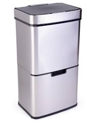 Touchless Garbage Can 11 Gallon Bin W Drawer Stainless Steel