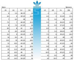 converse adidas size chart