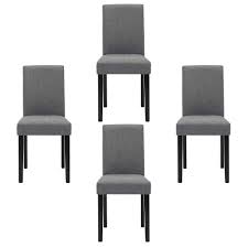 When you want to wow your guests with a modern contemporary look, go with a color finish dining chair. Set Of 4 Modern Fabric Upholstered Dining Chairs Elegant Design Dining Room Chairs Gray Set Of 4 Buy Online In Antigua And Barbuda At Antigua Desertcart Com Productid 120523444