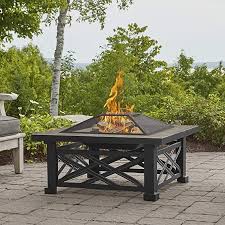 Amazon Com Real Flame Larkspur Wood Buring Outdoor Fire Pit 33 75 L X 33 75 W X 19 H 58 Lbs Black Frame In 2020 Wood Burning Fire Pit Wood Burning Fires Fire Pit