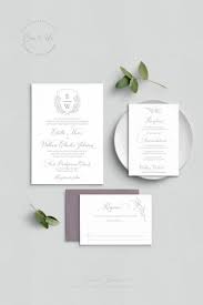 Semi Custom Wedding Invitation Suite Monogram Wedding Crest Invi Wedding Invitation Stationary Modern Wedding Invitation Wording Monogram Wedding Invitations