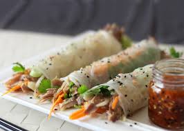 Spring roller feuille rouleau de printemps recettes / 20. Rouleaux De Printemps Au Canard Confit Et Au Sesame Canards Du Lac Brome