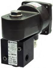 24011 series, 3/2 Direct solenoid actuated poppet valve