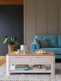 Padstow white 2 drawer coffee table £299.95. The Hove Collection By Oak Furnitureland The Oak Furniture Land Blog