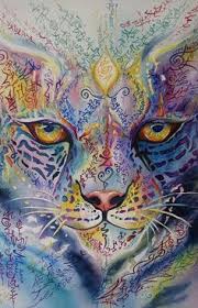 Snow Leopard Spirit Of Courage In Difficulties Light Language Art Art Spiritual Art Visionary Art