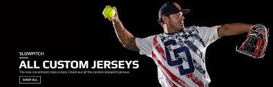 The mens custom softball jerseys are quite different to the womens ones. Slowpitch Uniforms
