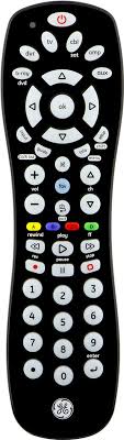 Ge 6 Device Universal Remote Control Black Universal Remote Control Remote Control Remote
