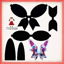 Bunny Ears Cheer Style Faux Leather Bow Template Svg And Pdf Etsy Bow Template Leather Bows Diy Hair Bows