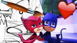 21 pj masks pictures to print and color. Pj Masks Coloring Book Pages Valentine S Day Video For Kids Episode 12 Youtube