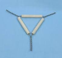3.0" Pipe Stem Clay Triangle