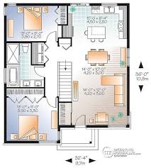 Discover The Plan 3129 V1 Rising Moon 2 Which Will Please You For Its 2 Bedrooms And For Its Contemporary Styles Contemporary House Plans House Plans Basement House Plans